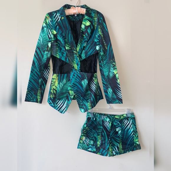Fashion Nova Jackets & Blazers - Tropical 2 Piece Set